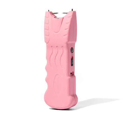 VIPERTEK VTS-979 - Stun Gun - Rechargeable with Safety Disable Pin LED Flashlight, Pink