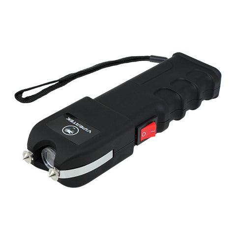 VIPERTEK VTS-989 - Heavy Duty Stun Gun Rechargeable LED Flashlight