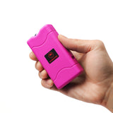 VIPERTEK VTS-880 - Mini Stun Gun - Rechargeable with LED Flashlight, Pink