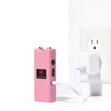 VIPERTEK VTS-881 - Micro Stun Gun - Rechargeable with LED Flashlight, Pink