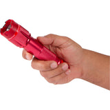 VIPERTEK VTS-T03 - Heavy Duty Stun Gun - Aluminum Rechargeable with LED Tactical Flashlight, Red