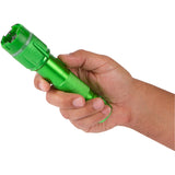 VIPERTEK VTS-T03 - Heavy Duty Stun Gun - Aluminum Rechargeable with LED Tactical Flashlight, Green