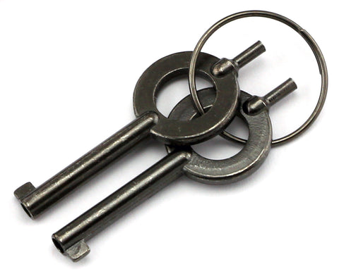 VIPERTEK Handcuff Keys with Key Ring - Black